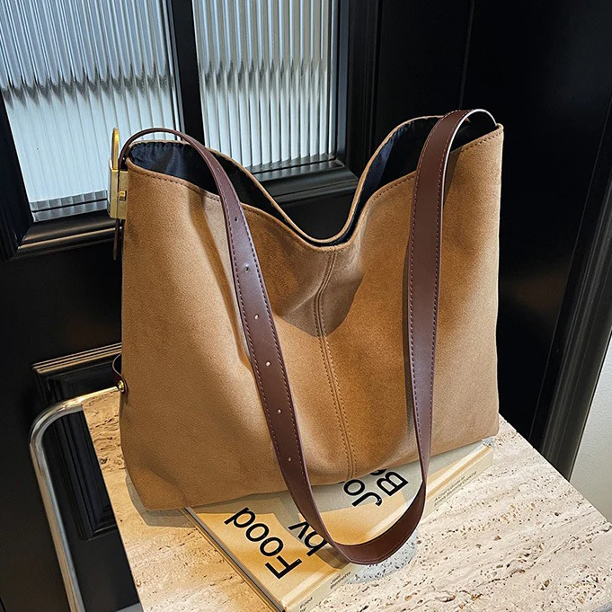 Edna Lock Suede Bag