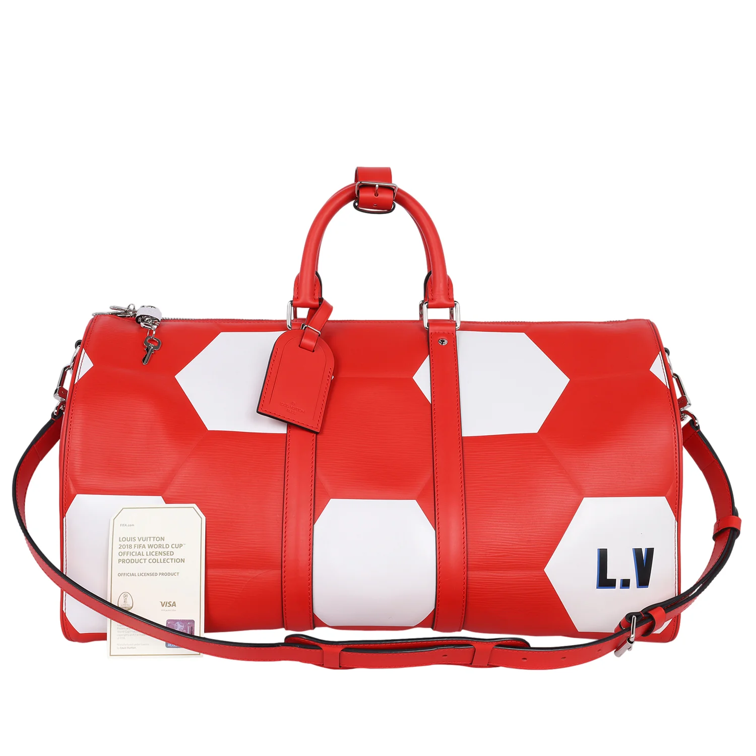 Keepall 50 Fifa World Cup Epi Red & White