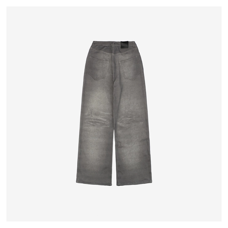 Acne Studios Washed Grey Distressed Pants