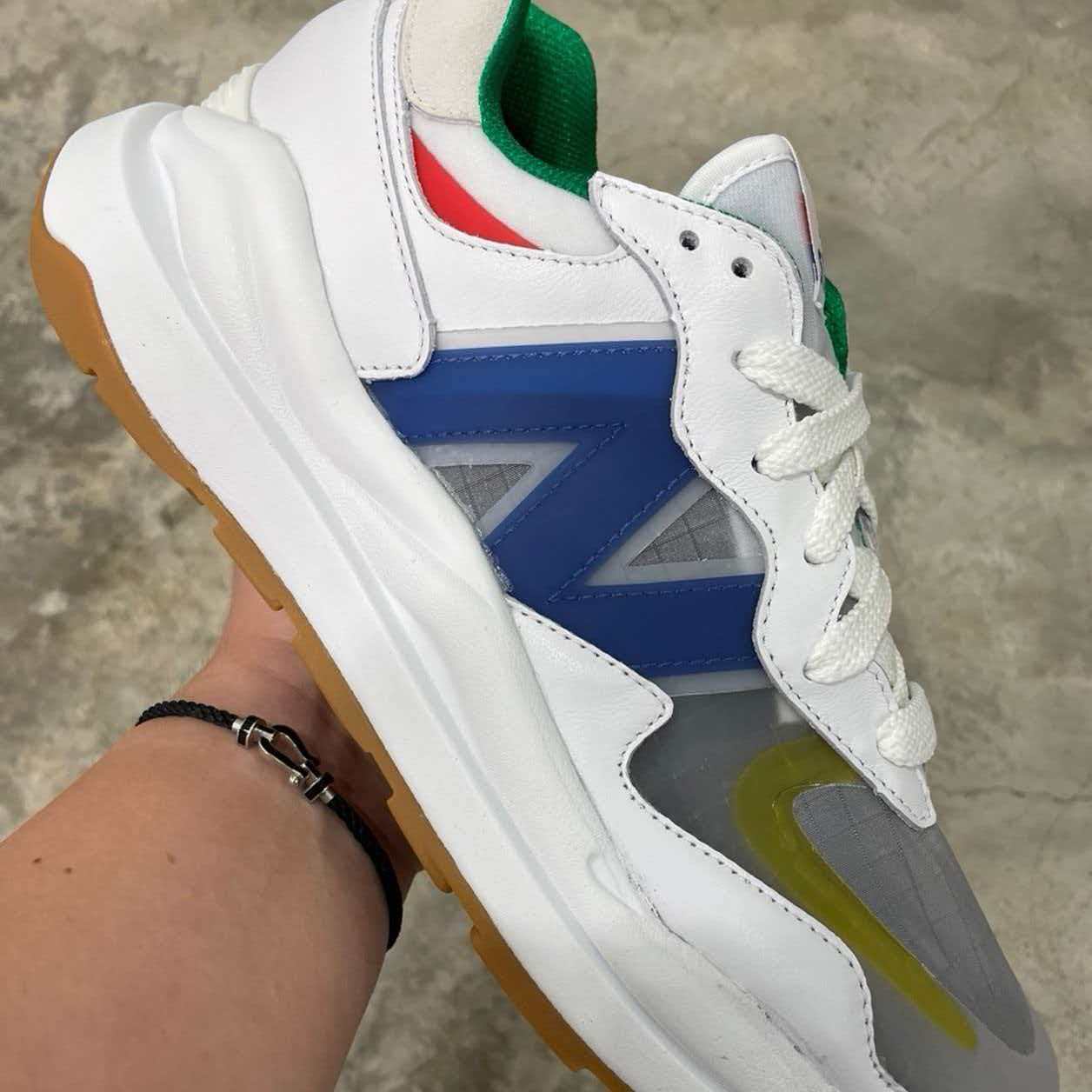 STAUD x New Balance 57/40 'White Blue Quartz'