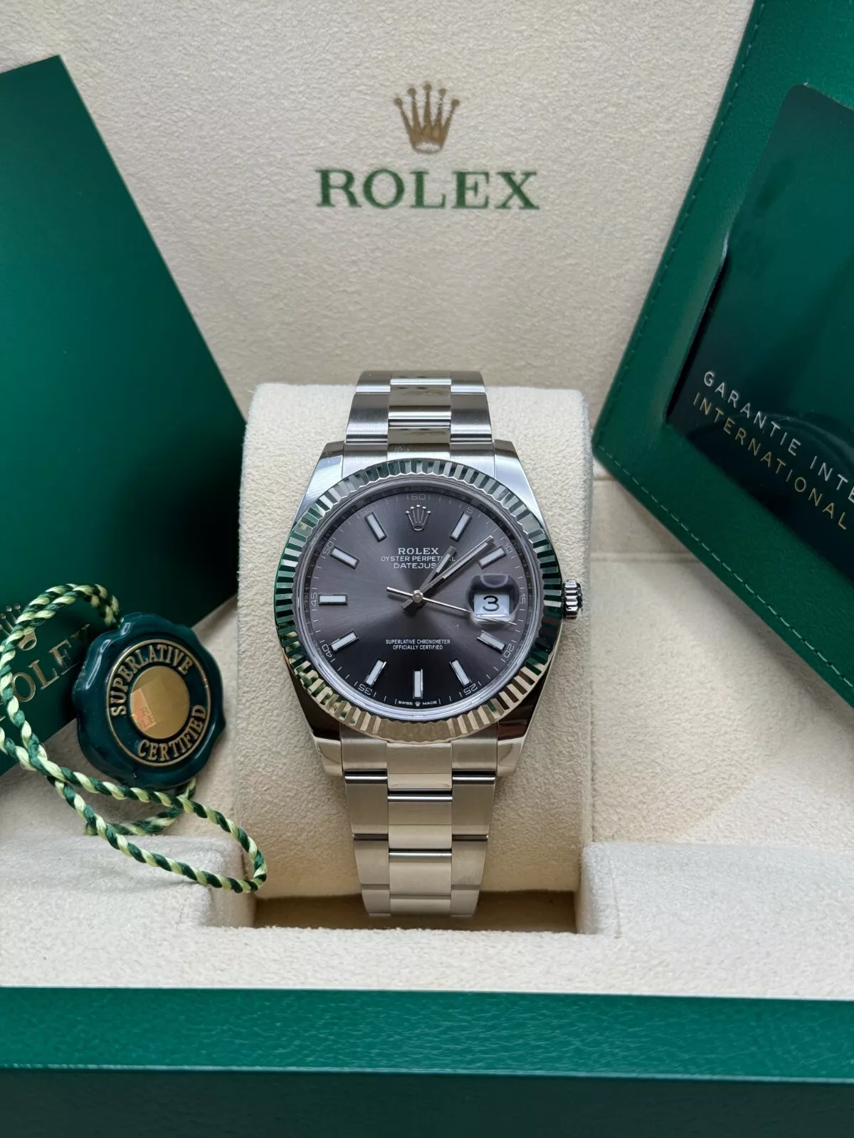 [2026 Mirror Grade]RLX  Datejust 126334-0013 Slate Index Oyster 41mm Stainless Steel Mens Watch