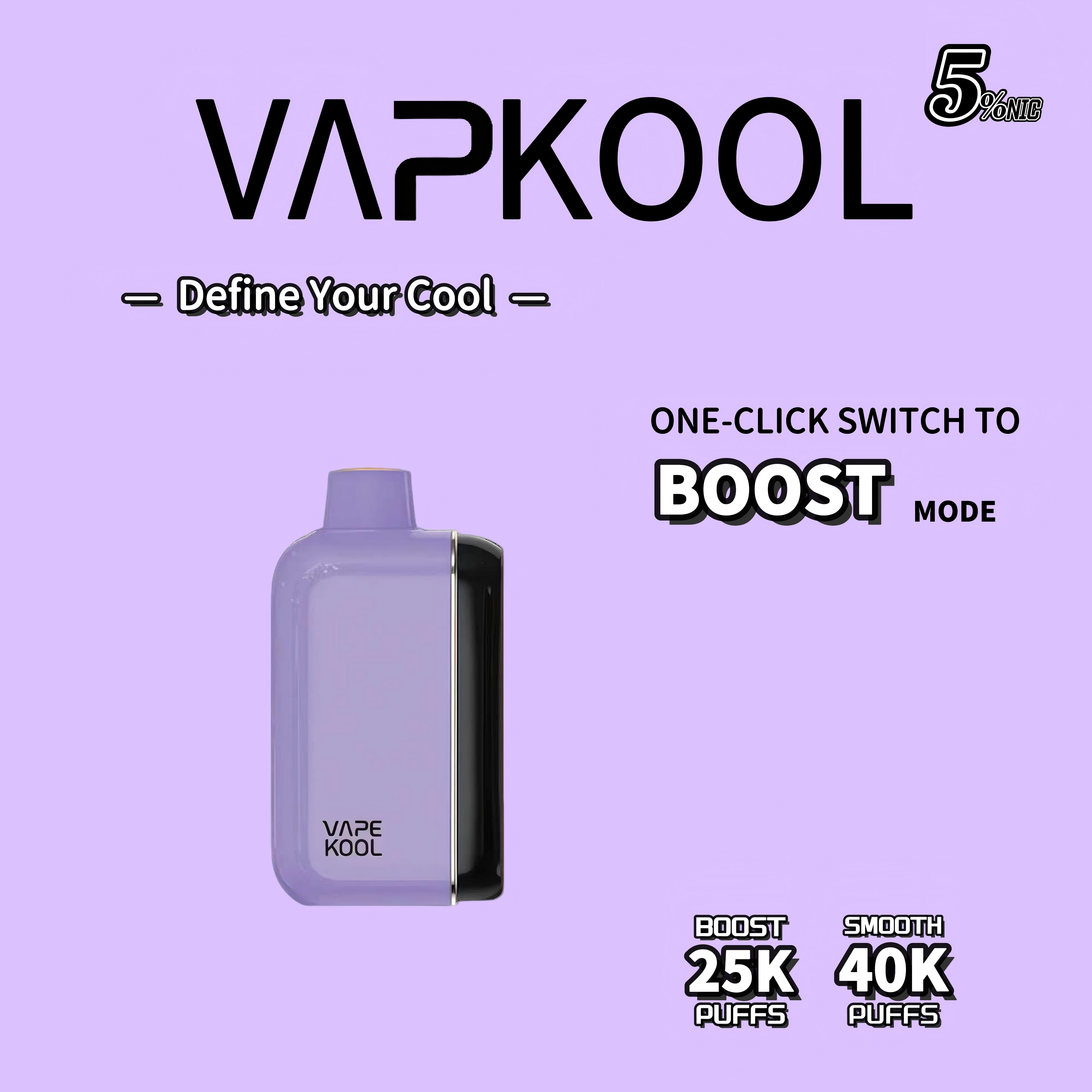 GRAPE ICE VAPEKOOL KOLOS 40000 PUFFS