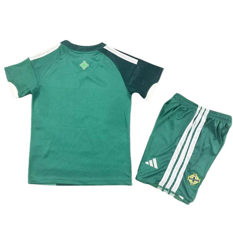 2026 World Cup Northern Ireland Home Kids Soccer Jersey Kit Fan version Jersey+Shorts