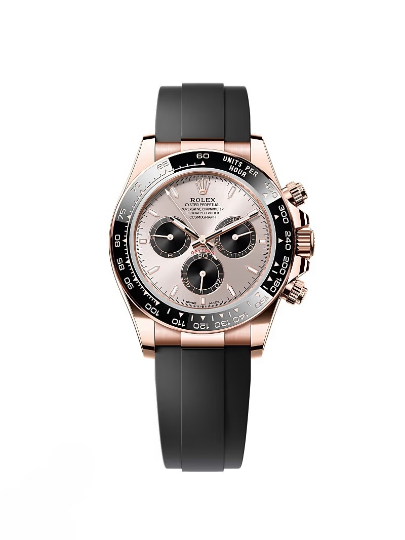 [2026 Mirror Grade]ROLEX Daytona Rose Gold/Ceramic /Sundust /Oysterfiex  m126515LN-0006