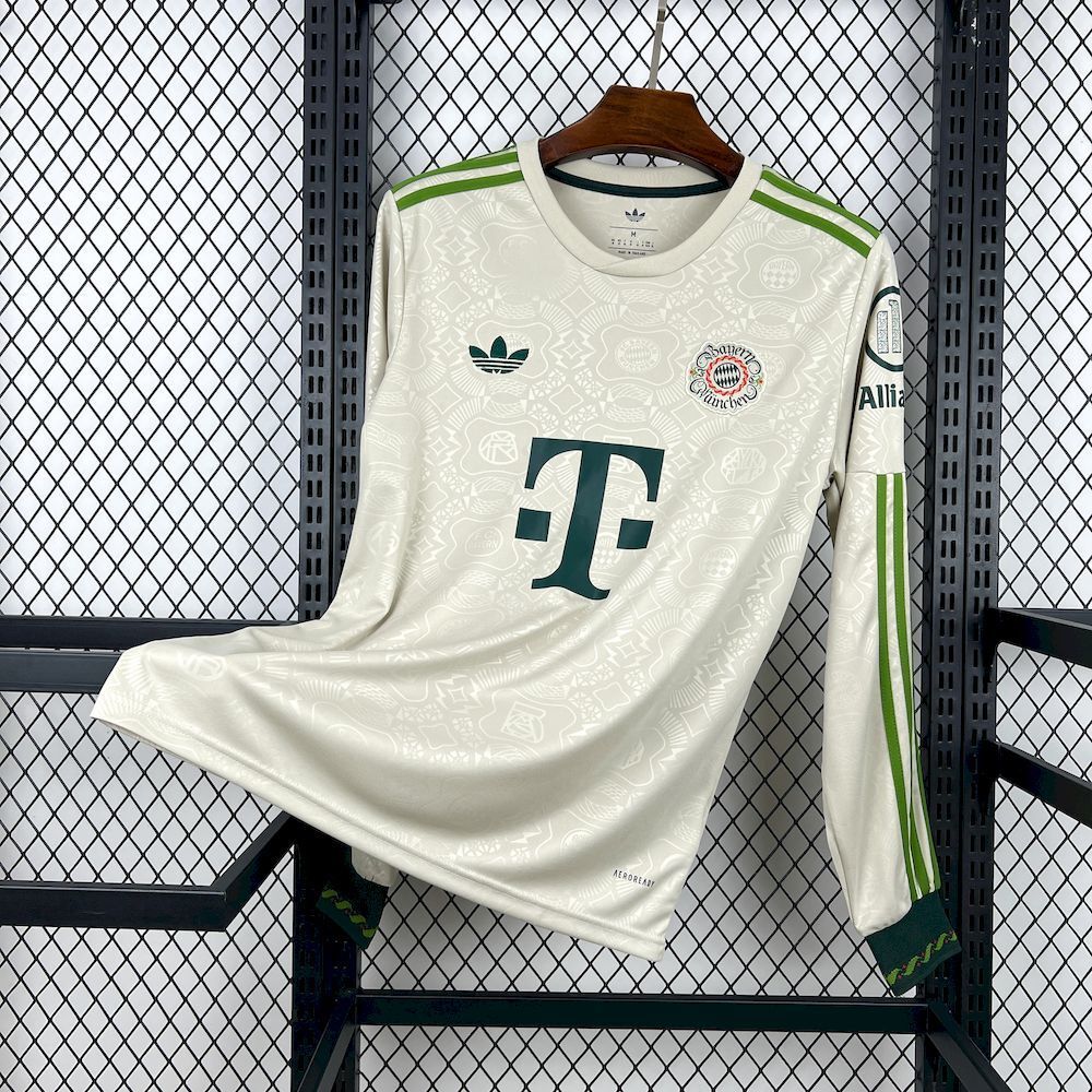 Bayern Munich Soccer Jersey Oktoberfest Special Edition Long Sleeve Shirt 2025/26