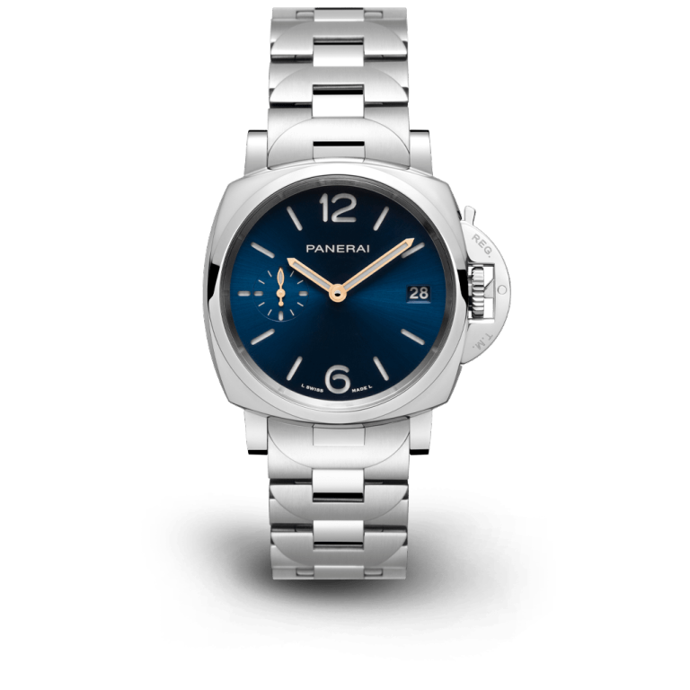 [2026 Mirror Grade]Luminor Due Blue Polished steel 38mm