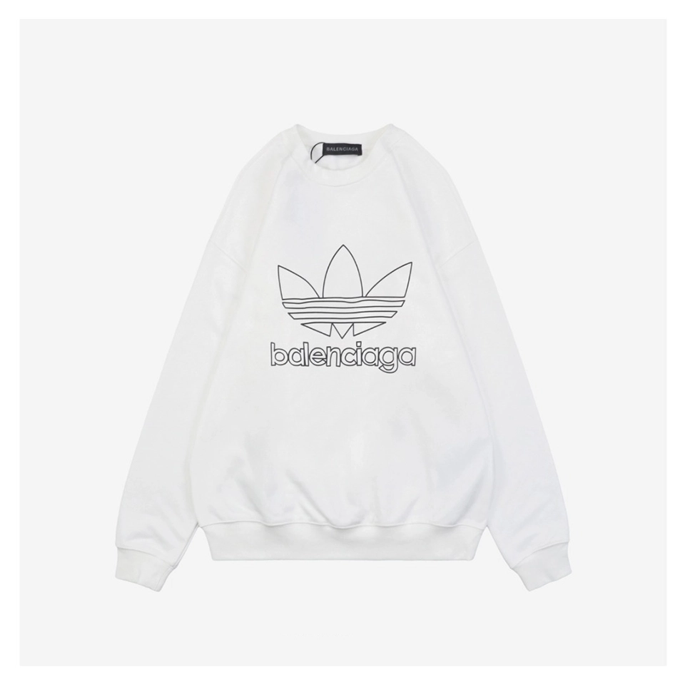 Blcg X Adidas Trefoil Logo Crewneck Shirt (Black/White)