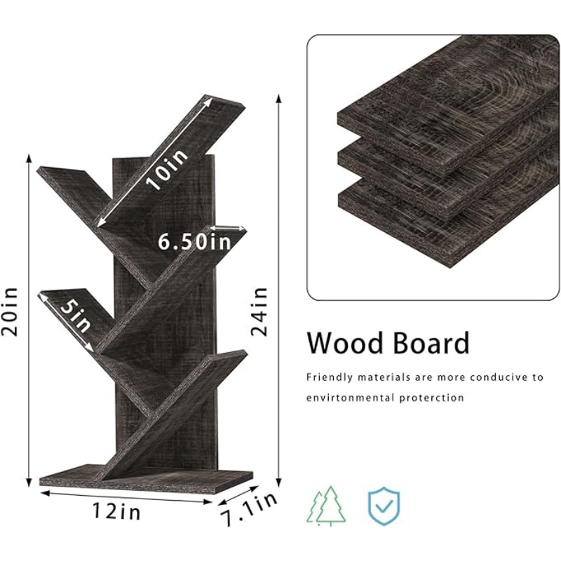 5 Tier Tree Book Shelf