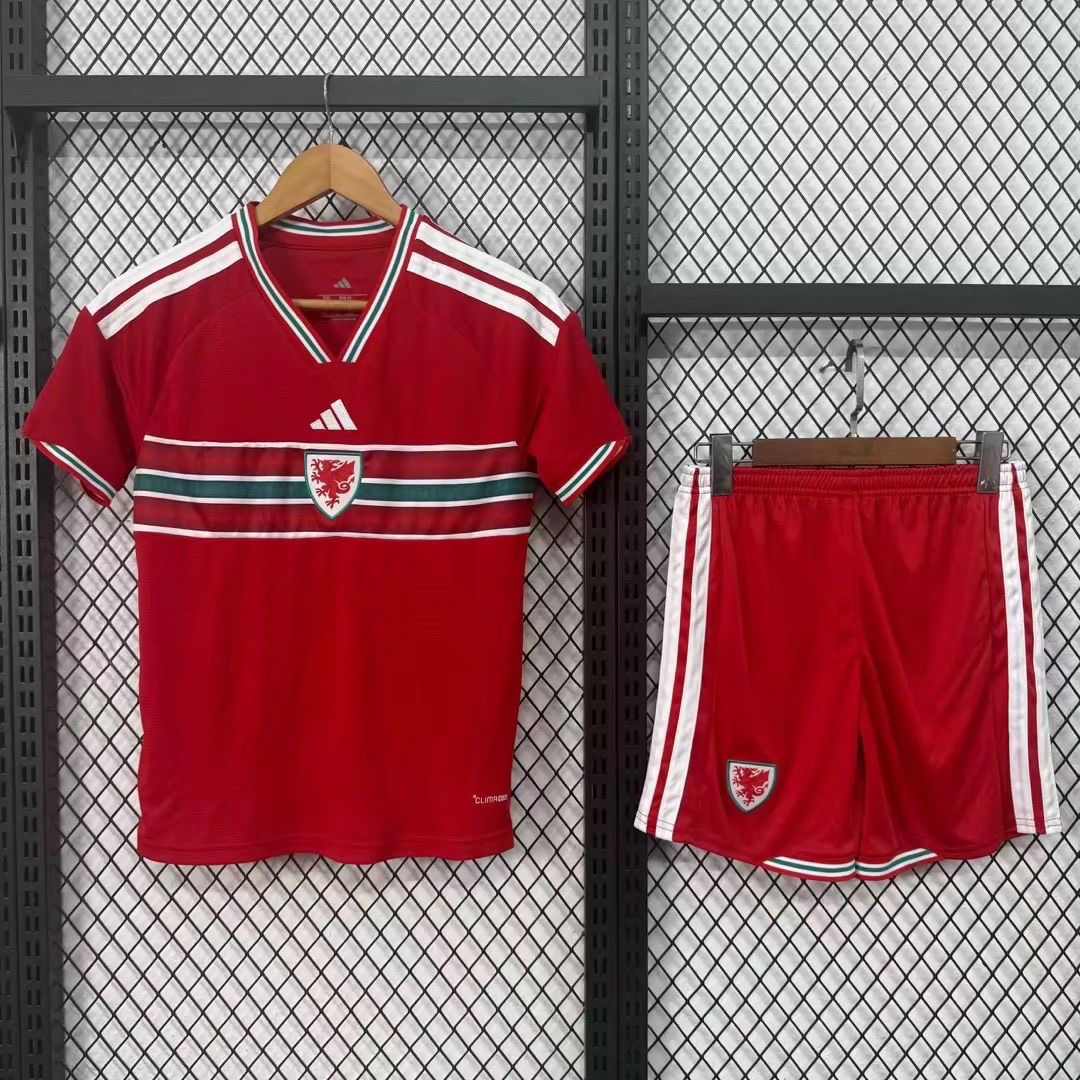 Wales Football Jersey Home Kids Kit Jersey+Shorts World Cup 2026