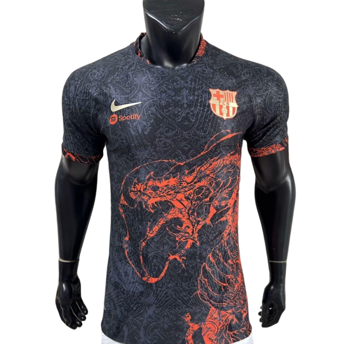 Barcelona Authentic Soccer Jersey Red Dragon Special Edition Shirt 2025/26