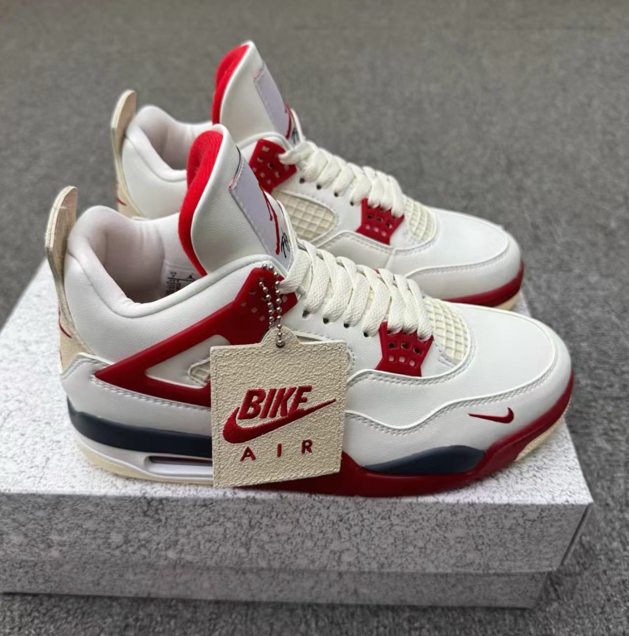 Air Jordan 4 Nigel Sylvester Ride To Work White Red Sneaker