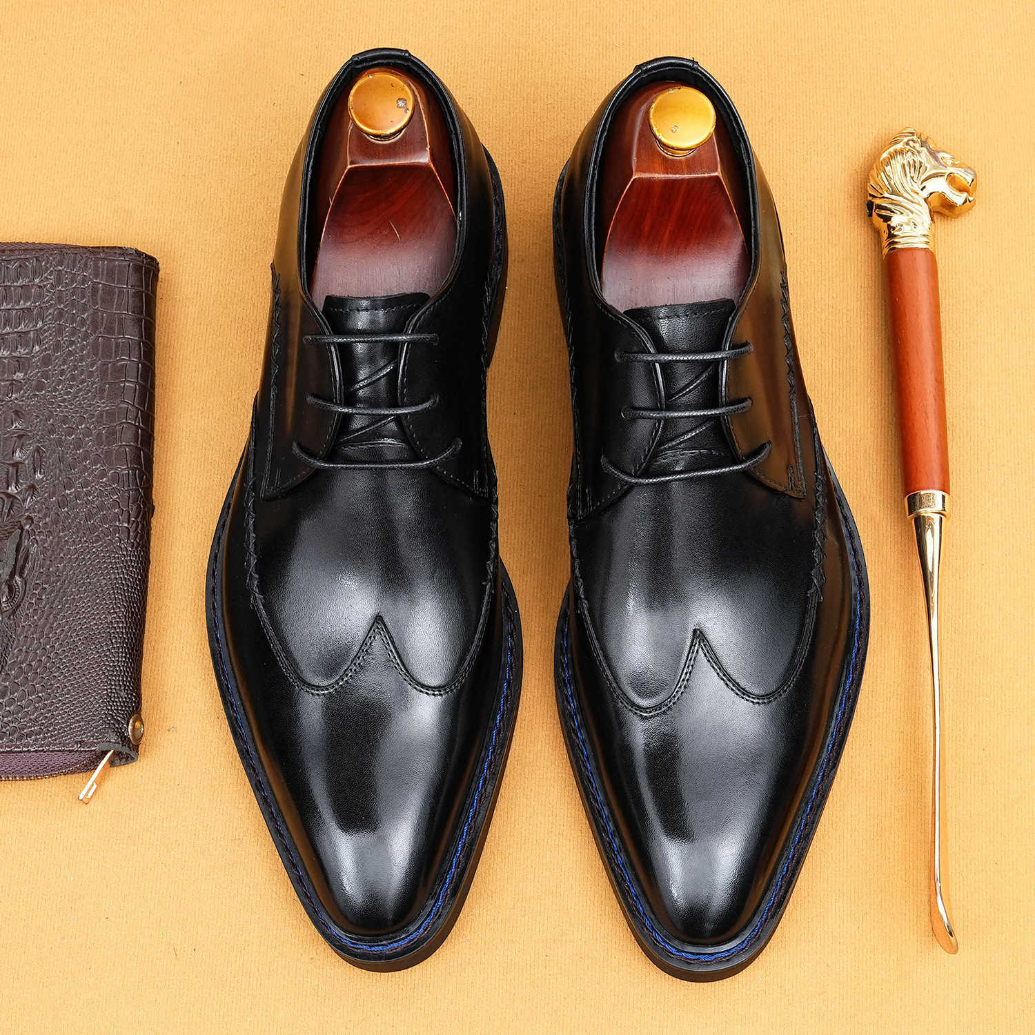 2026 New Arrival Men’s Norwegian Welt Derby Shoes 96178