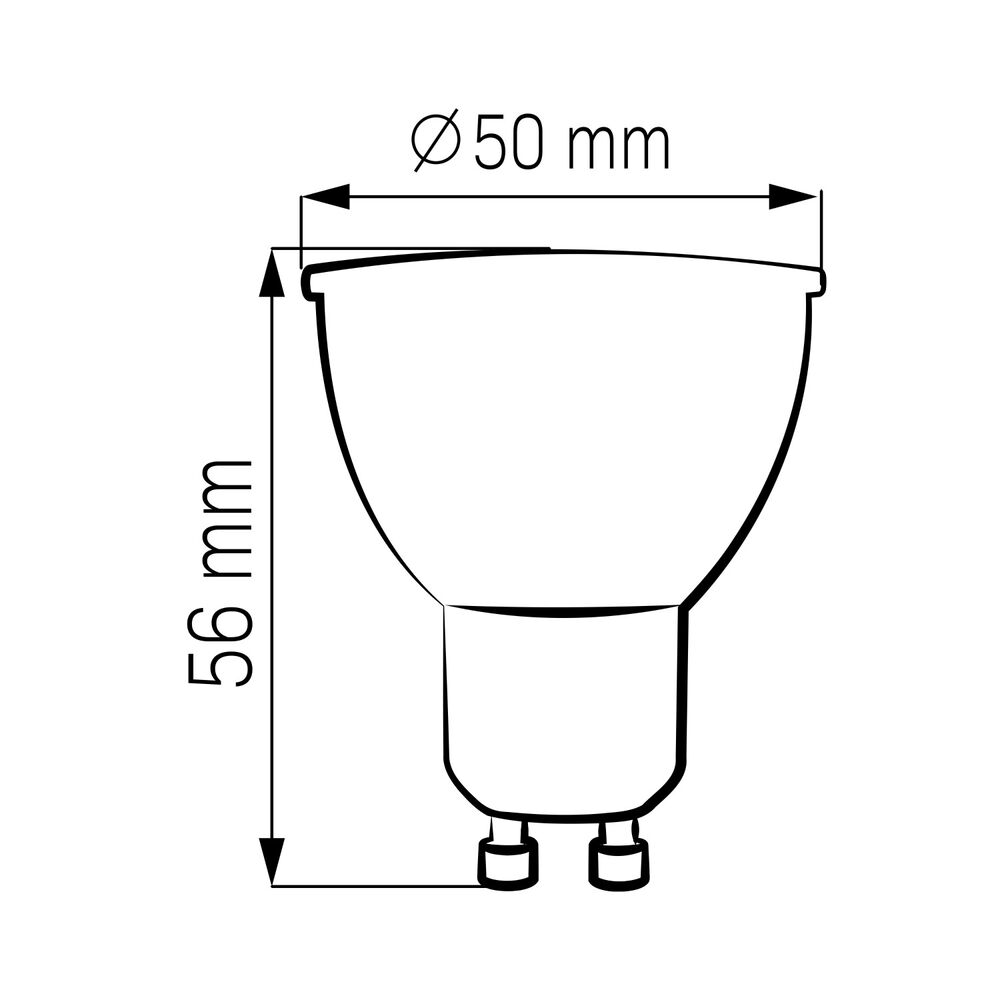 SANICO Komplet 10 żarówek Sanico Goldlux, GU10, 7,5 W, 4000K, barwa neutralna