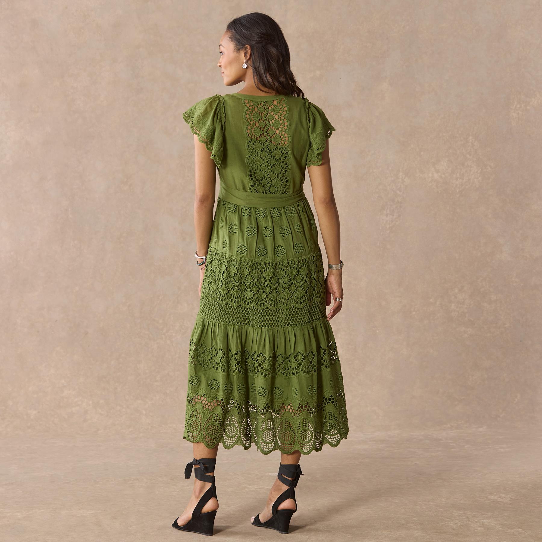 Talara Eyelet Dress, Petite