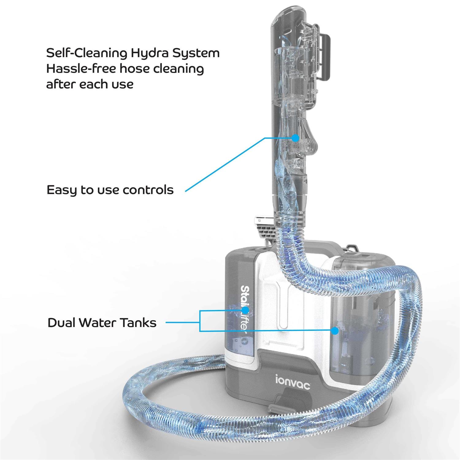 Ionvac Stain Lifter, Portable Carpet and Upholstery Cleaner