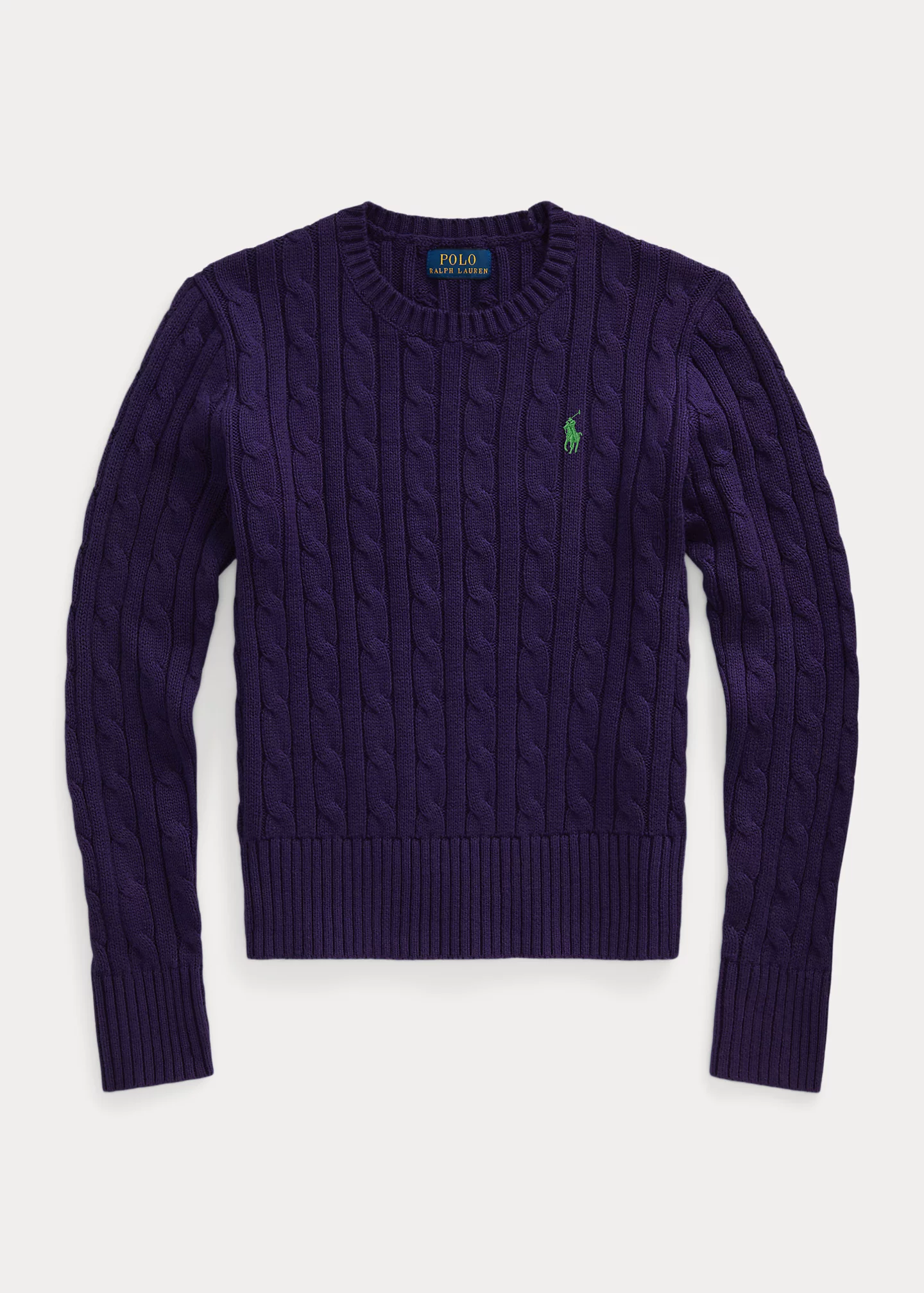 Cable-Knit Cotton Sweater