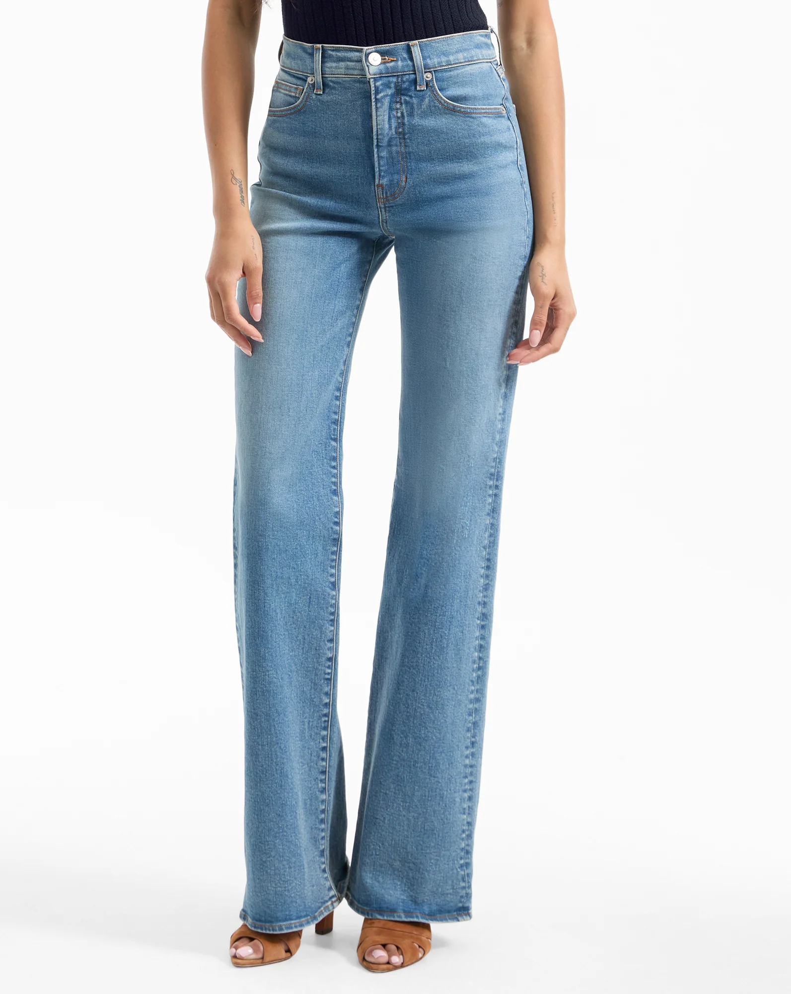 Crosbie Slim Wide-Leg Jean