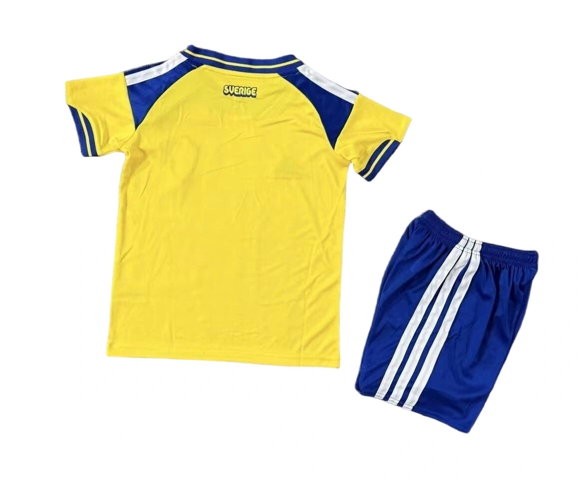 Sweden Football Jersey Home Kids Kit Jersey+Shorts World Cup 2026