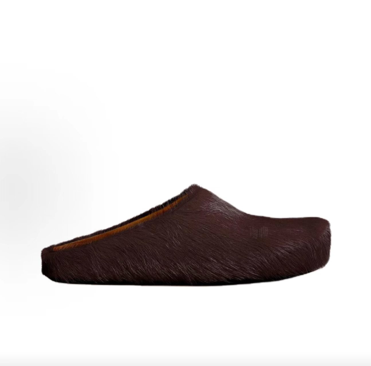 Marni Fussbett Calf Hair Mules (Cacao)