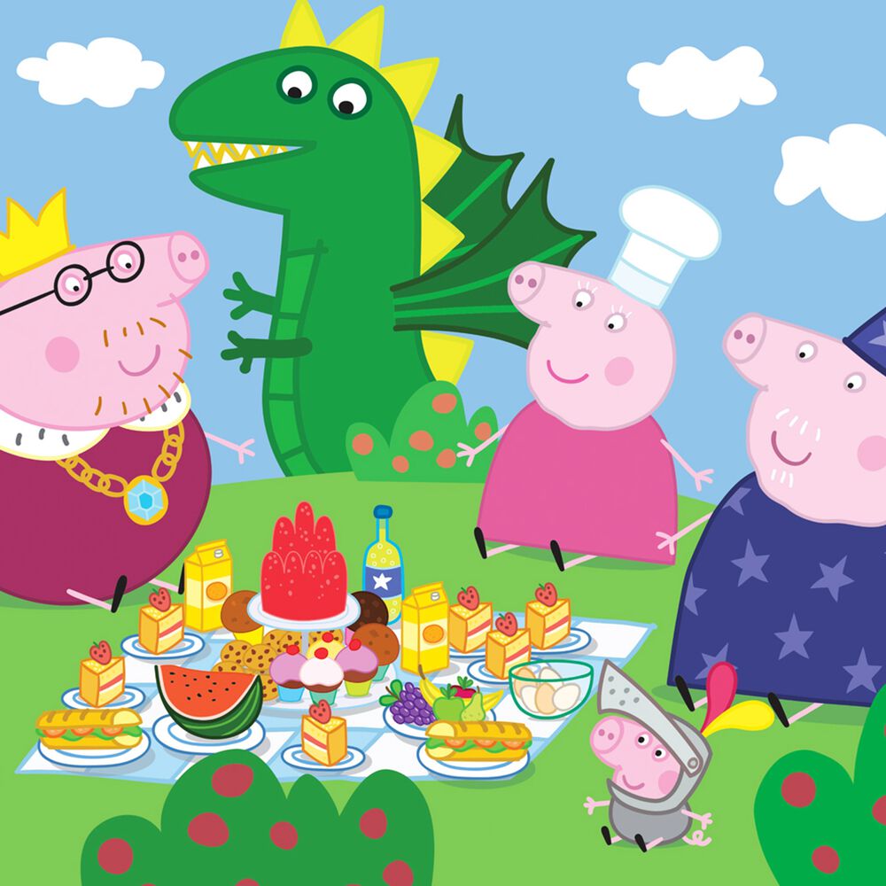 CLEMENTONI Puzzle Świnka Peppa, 3 układanki, 3 x 48 elementów