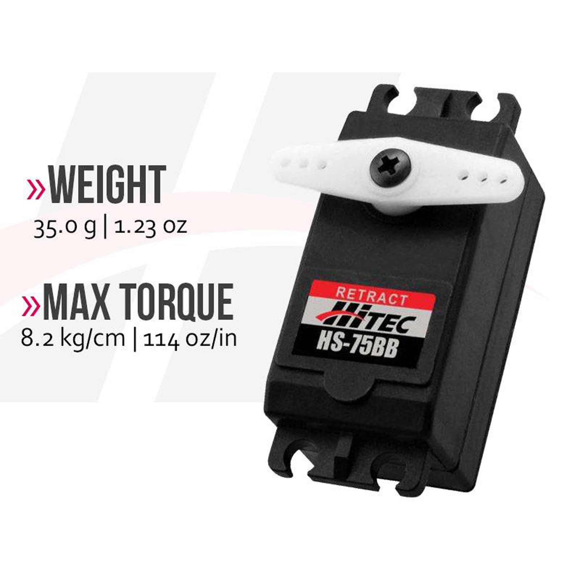 HS-75BB Low Profile Analog Retract Servo