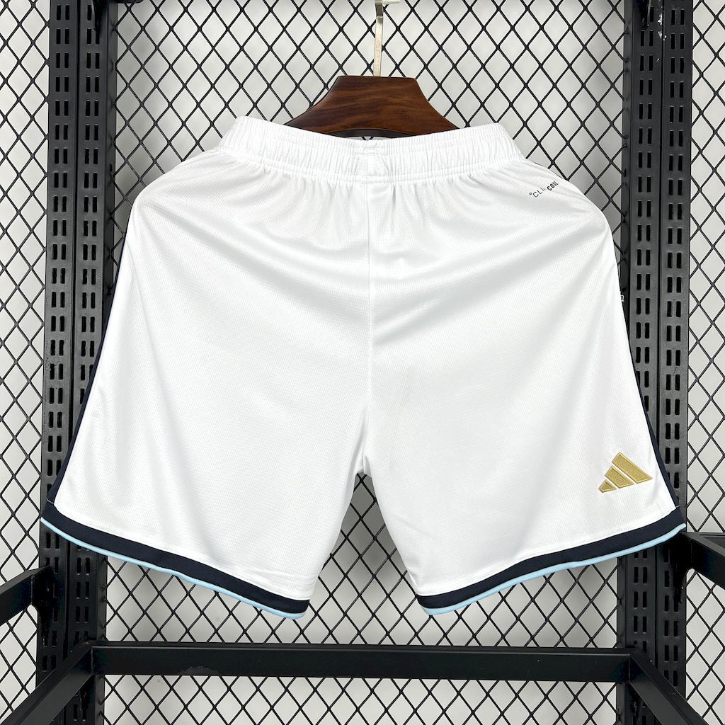 World Cup 2026 Argentina Home Shorts White,Can Custom Number