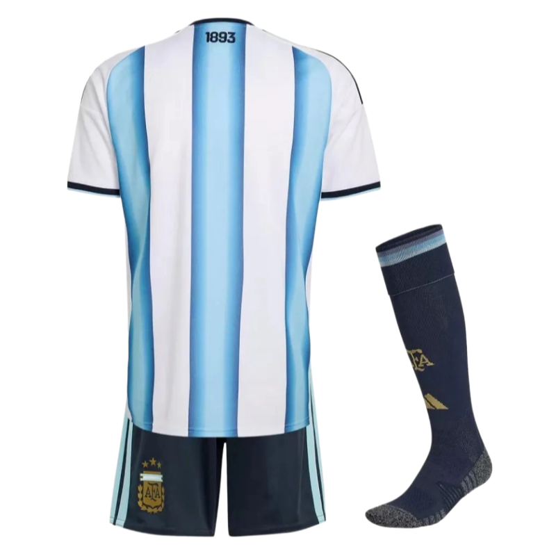 2026 World Cup Argentina Home Kids Full Kit Football jersey Fan edition