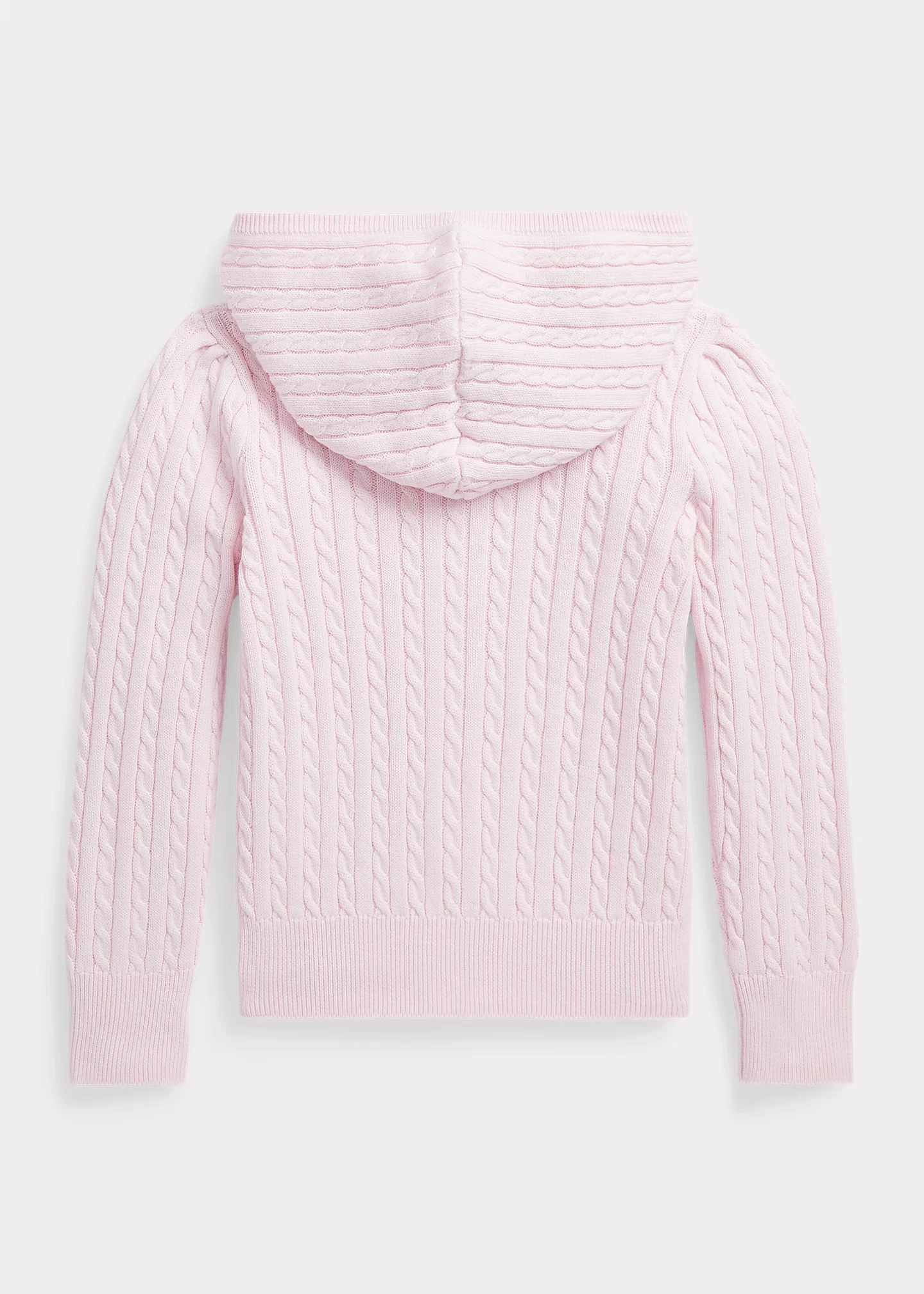 Mini-Cable Cotton Full-Zip Hoodie