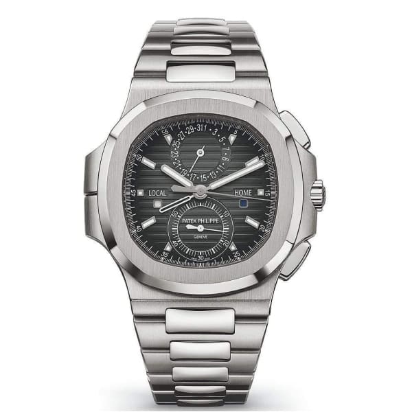 [2026 Mirror Grade]Patek Philippe Nautilus Travel Time Chronograph Stainless Steel Automatic Men's Watch 5990-1A-001