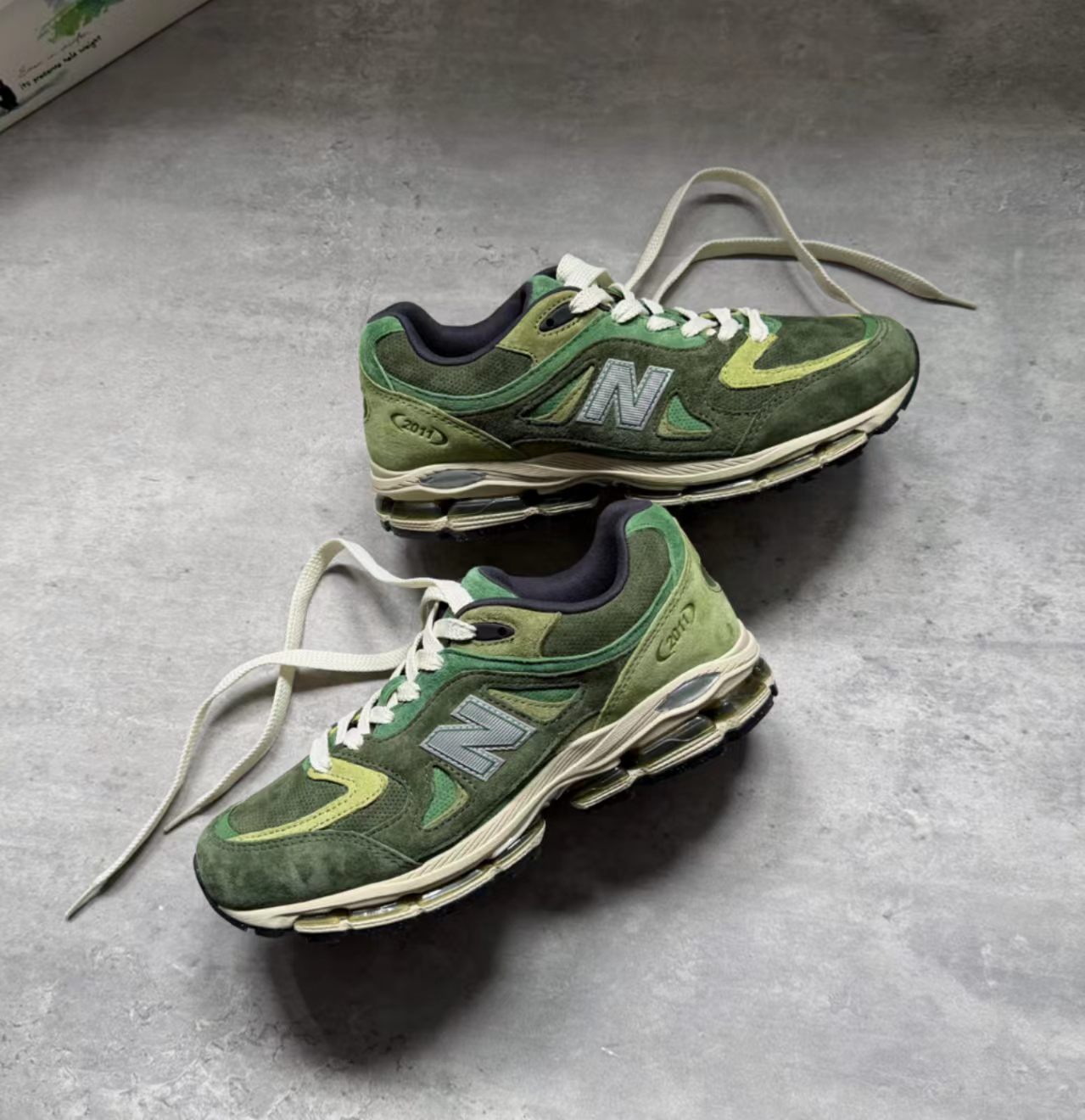 New Balance 2002R Olive Green Suede