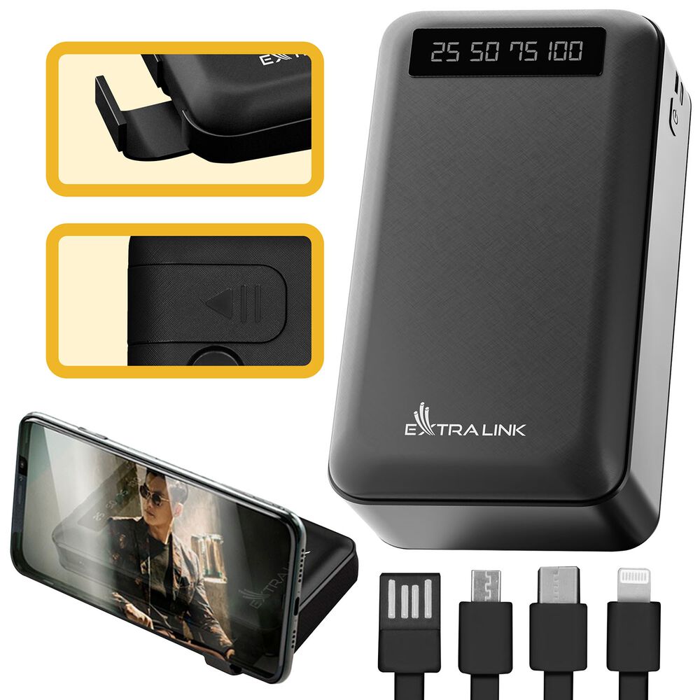EXTRALINK Powerbank Extralink EPB-084, 20000 mAh, czarny