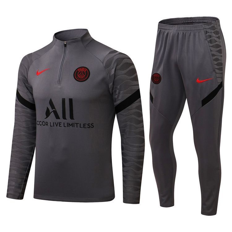 PSG Training Kit (Sweatshirt+Pants) Gray 2021/22