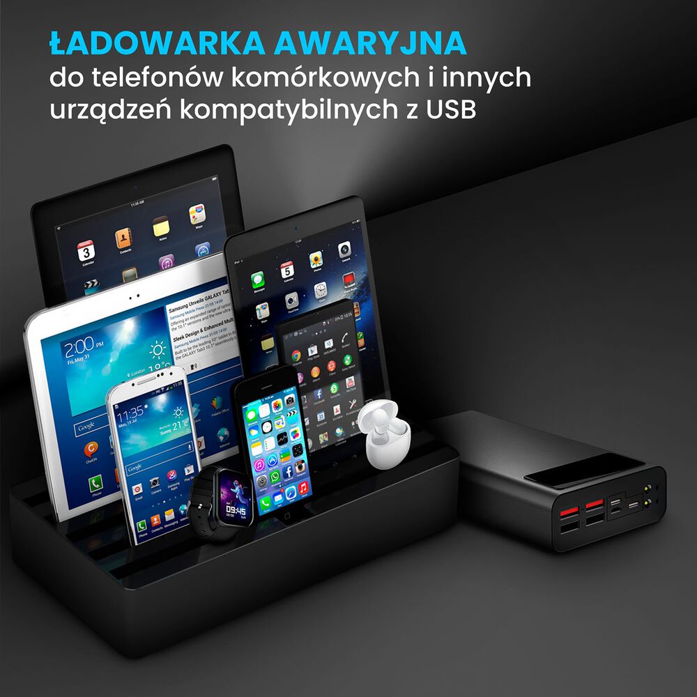 EXTRALINK Powerbank Extralink EPB-112, 30000 mAh, czarny