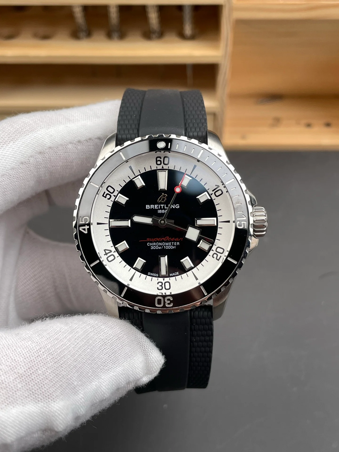 Superocean Black Dial
