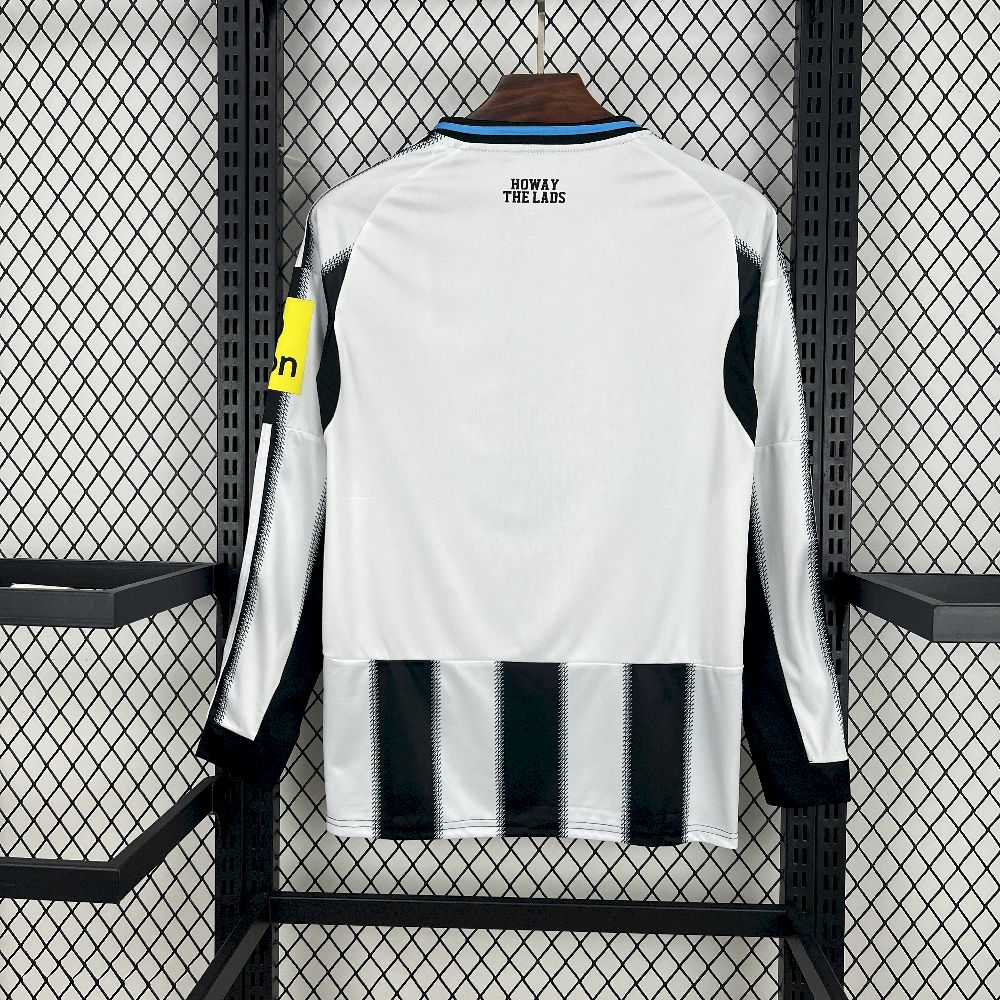 Newcastle United Football Jersey Home Custom Long Sleeve Shirt 2025/26