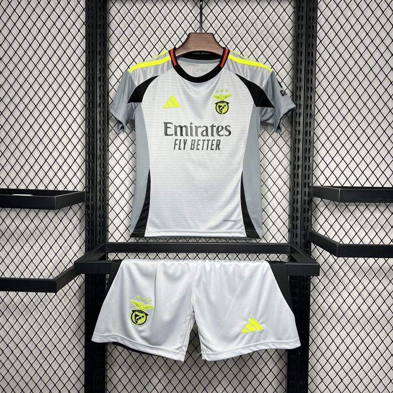 Benfica Soccer Jersey Third Away Kids Kit Jersey+Shorts 2024/25