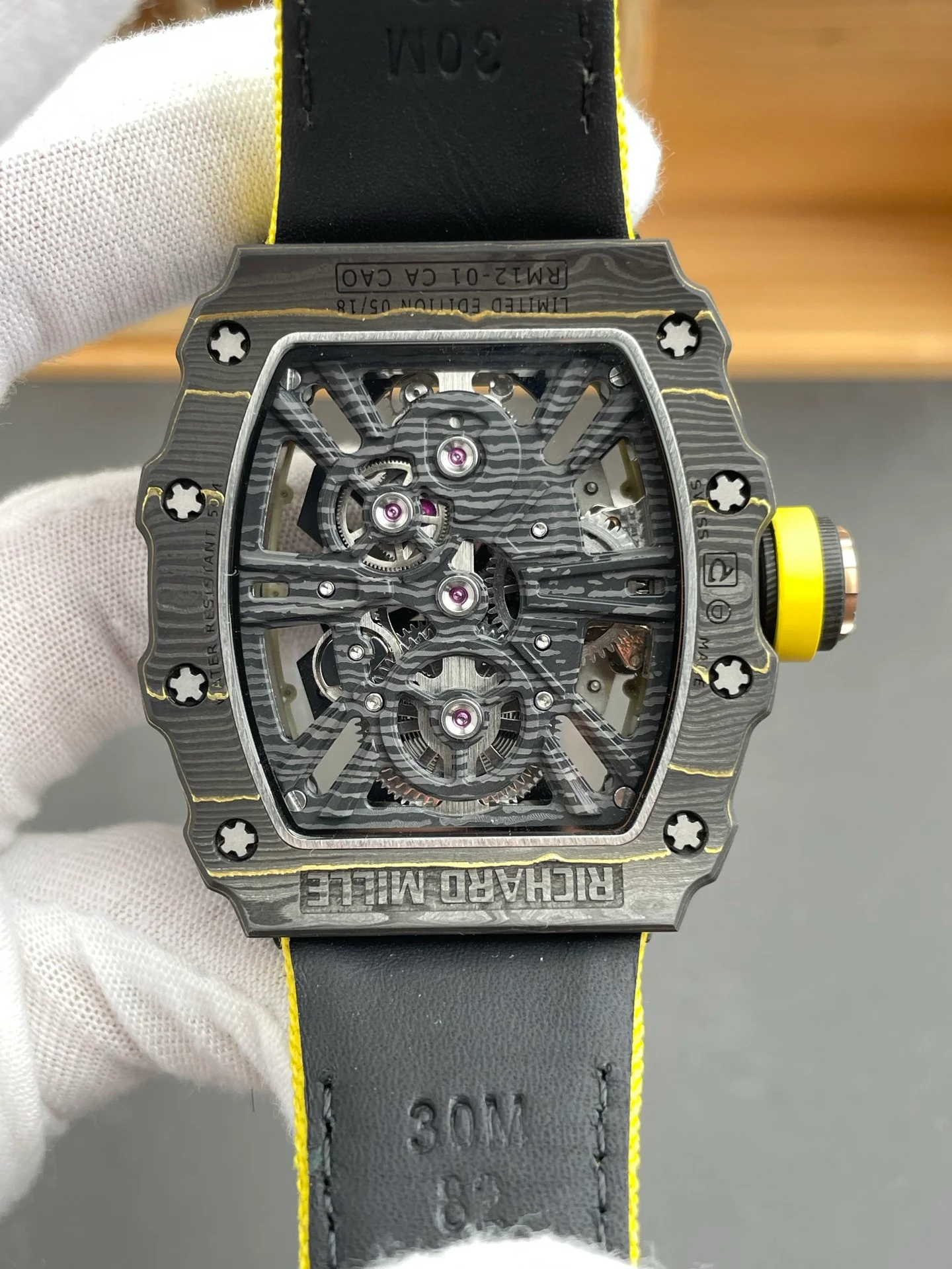 RM12-01 Carbon Fiber Yellow