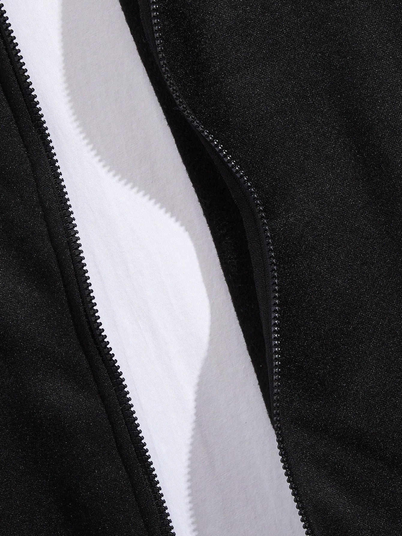 Men Zip Up Sweatshirt Without Tee