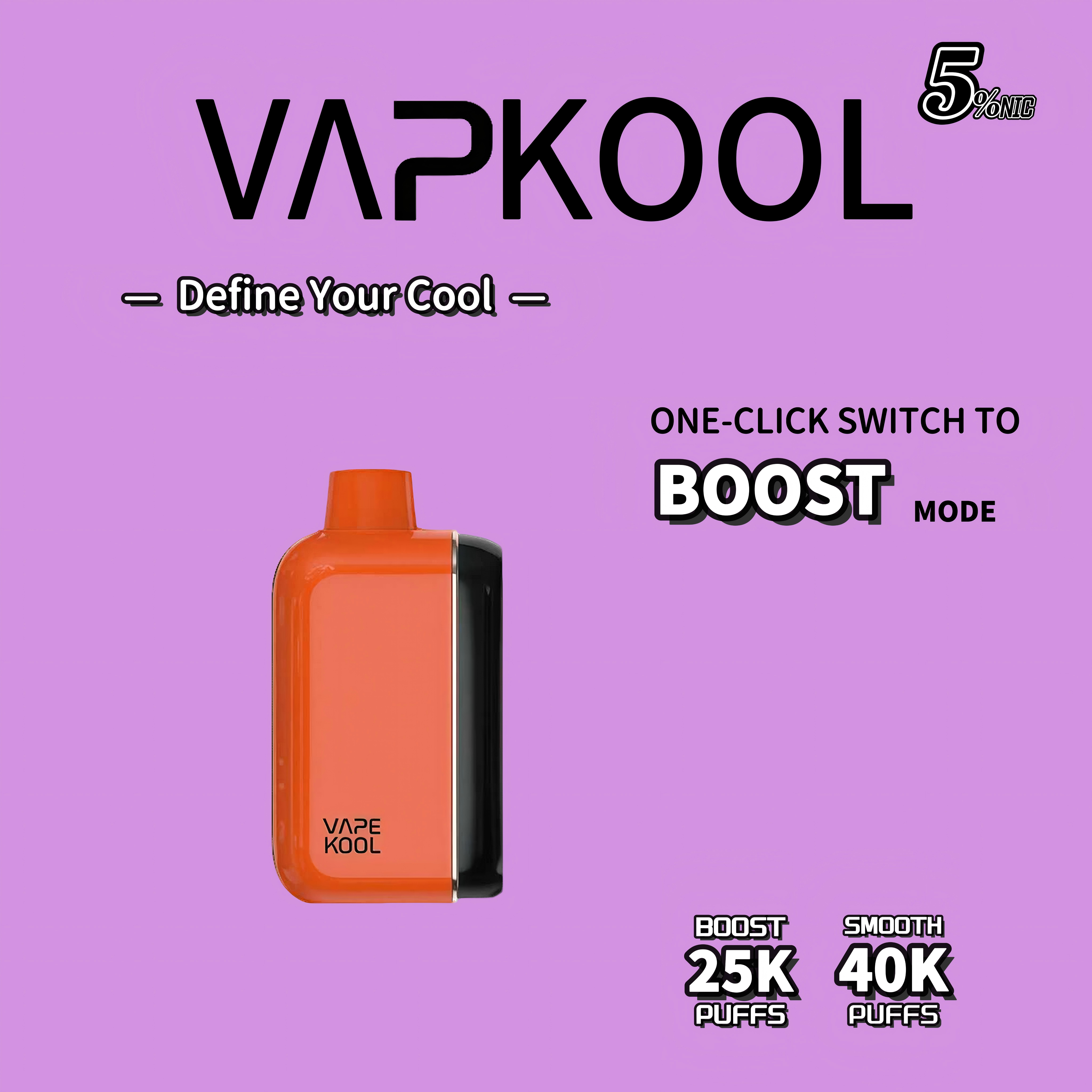 STRAWBERRY MANGO VAPEKOOL KOLOS 40000 PUFFS