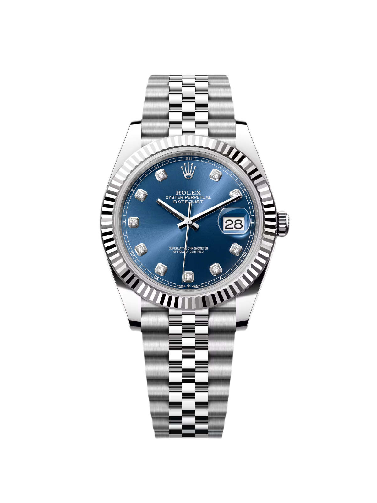 [2026 Mirror Grade]RLX  Datejust 41mm 126334 Blue Diamond Oyster Stainless Steel Mens Watch