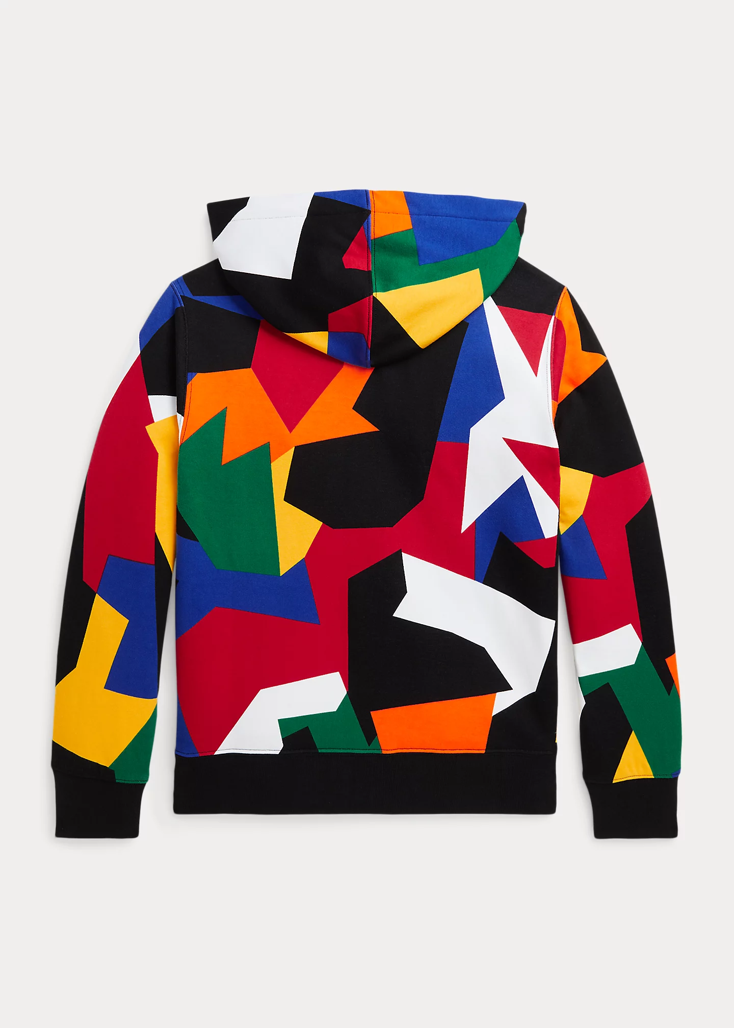 Abstract Double-Knit Full-Zip Hoodie