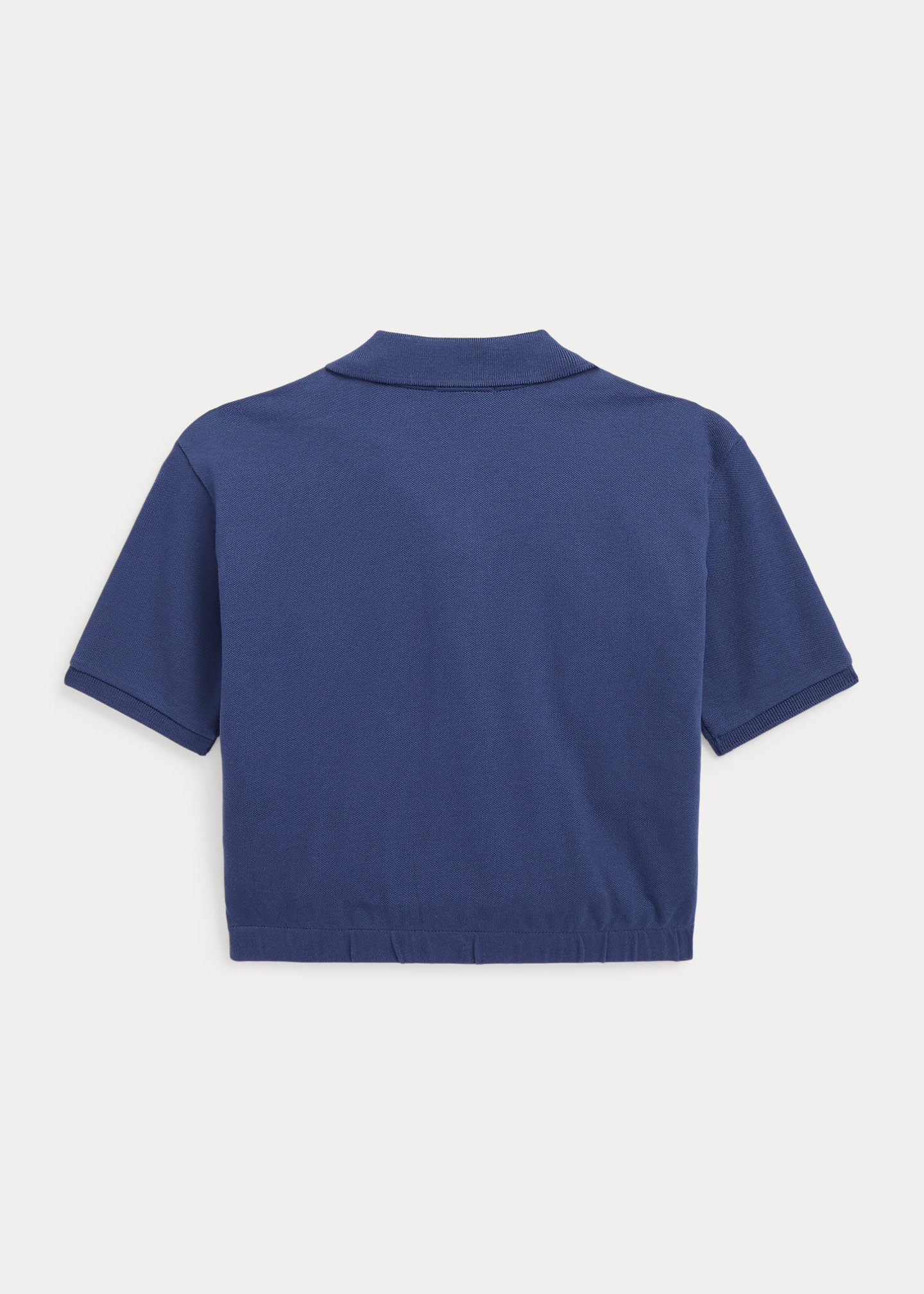 Stretch Mesh Boxy Polo Shirt