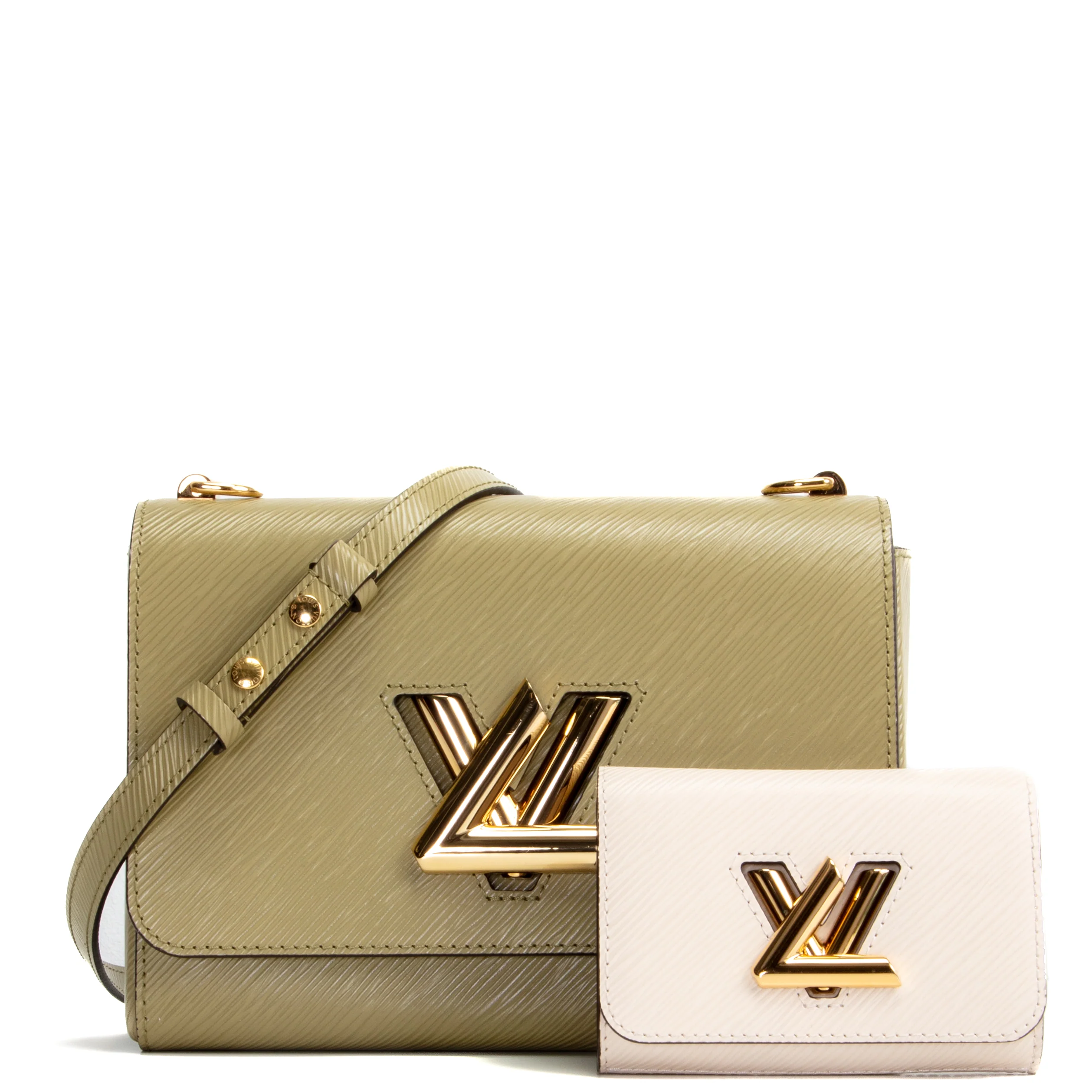 LOUIS VUITTON Epi Twist MM and Twisty - Green/Cream