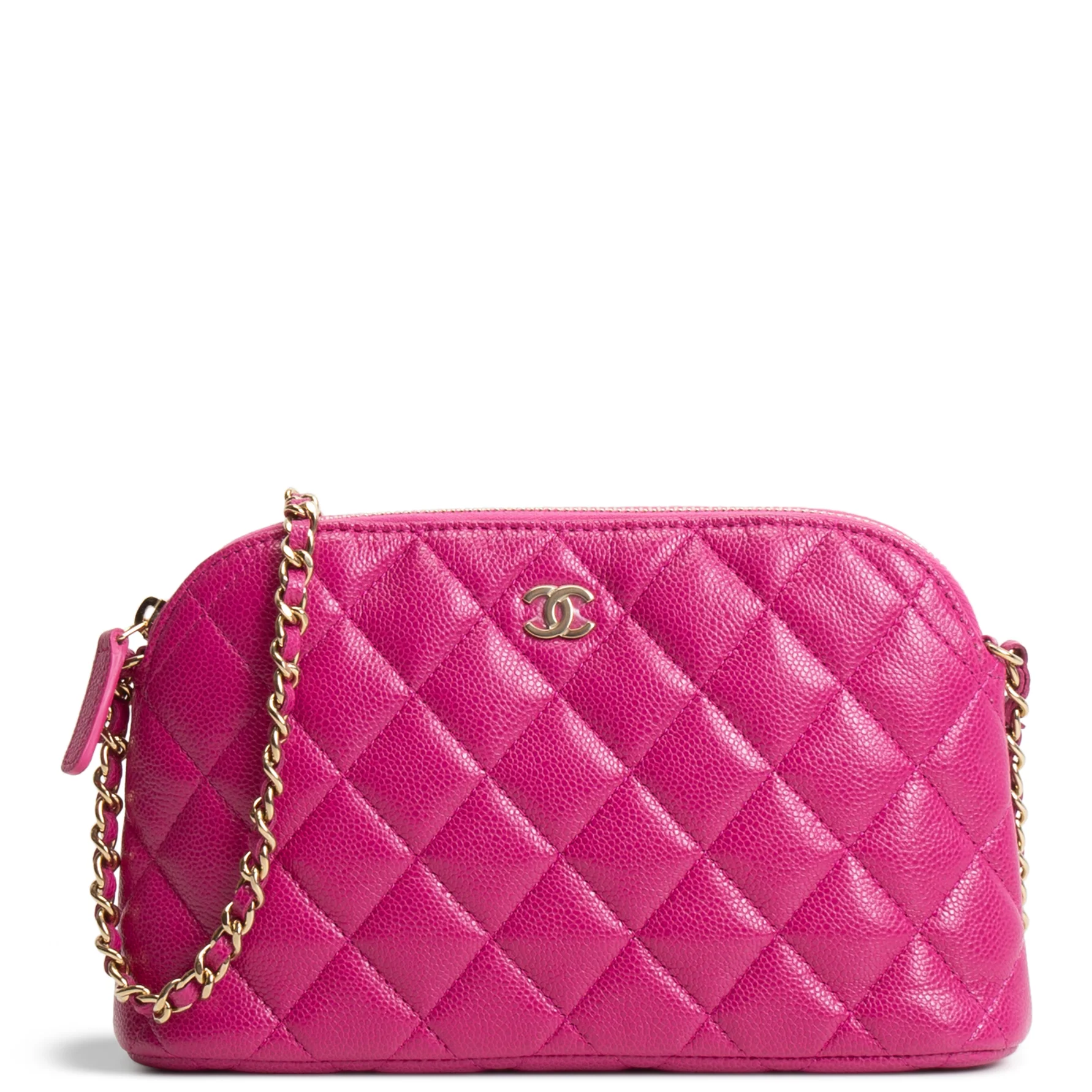 CHANEL Quilted Classic Clutch w/ Chain