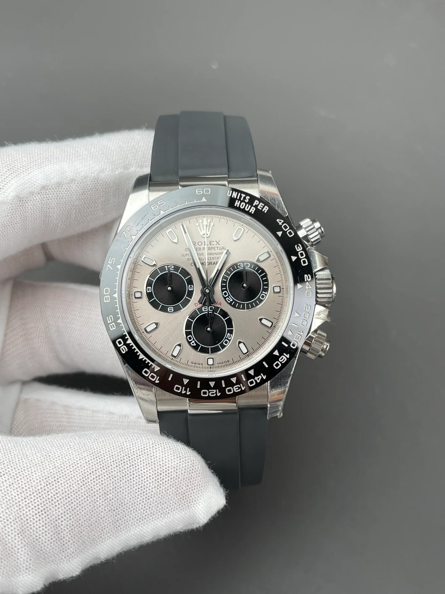 Rolex Cement Grey Rubber Daytona M126519LN-0006