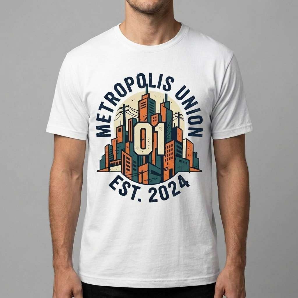 City Varsity Tee, Vintage Athletic Graphic T-Shirt, Unisex Streetwear Shirt CityTee3
