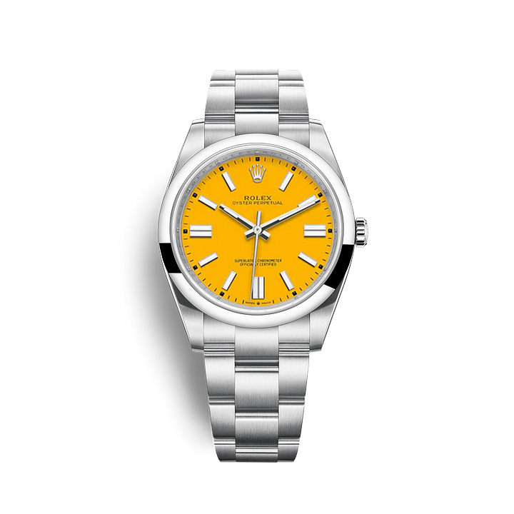 [2026 Mirror Grade]R124300 Oyster-Perpetual Yellow - New