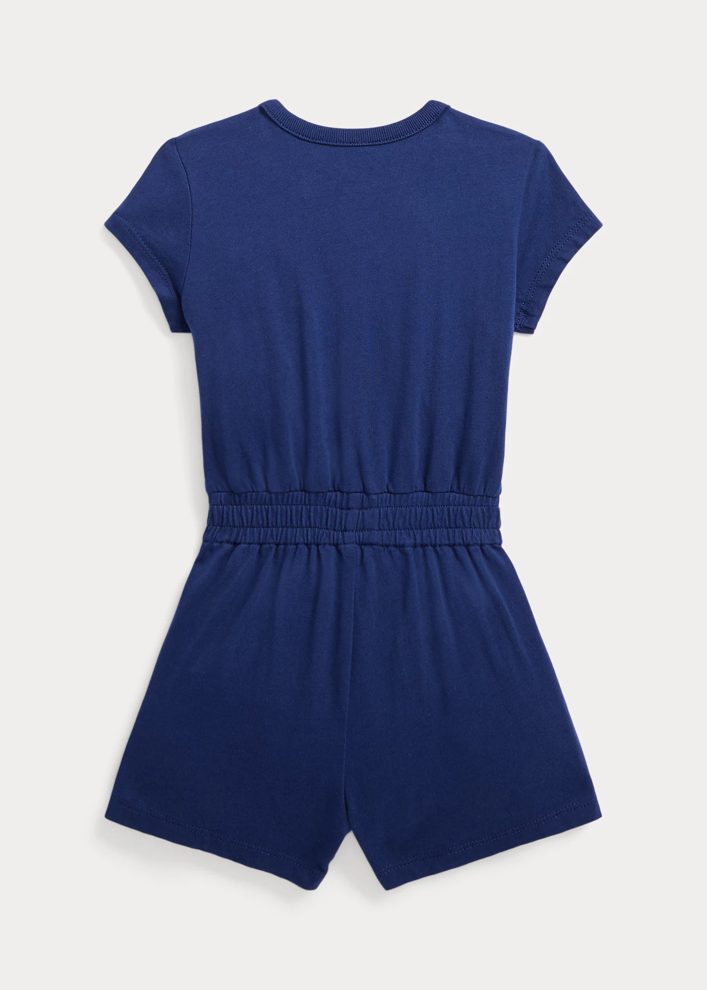 Tropical-Logo Cotton Jersey Romper