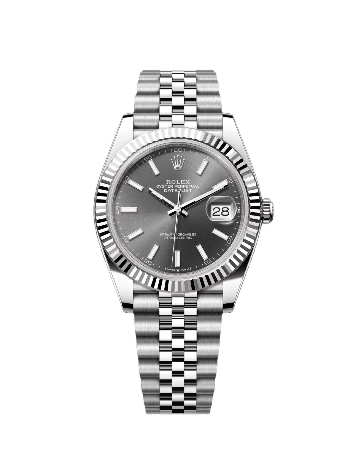 [2026 Mirror Grade]RLX  Datejust 126334 Dark Rhodium Index Jubilee 41mm Stainless Steel