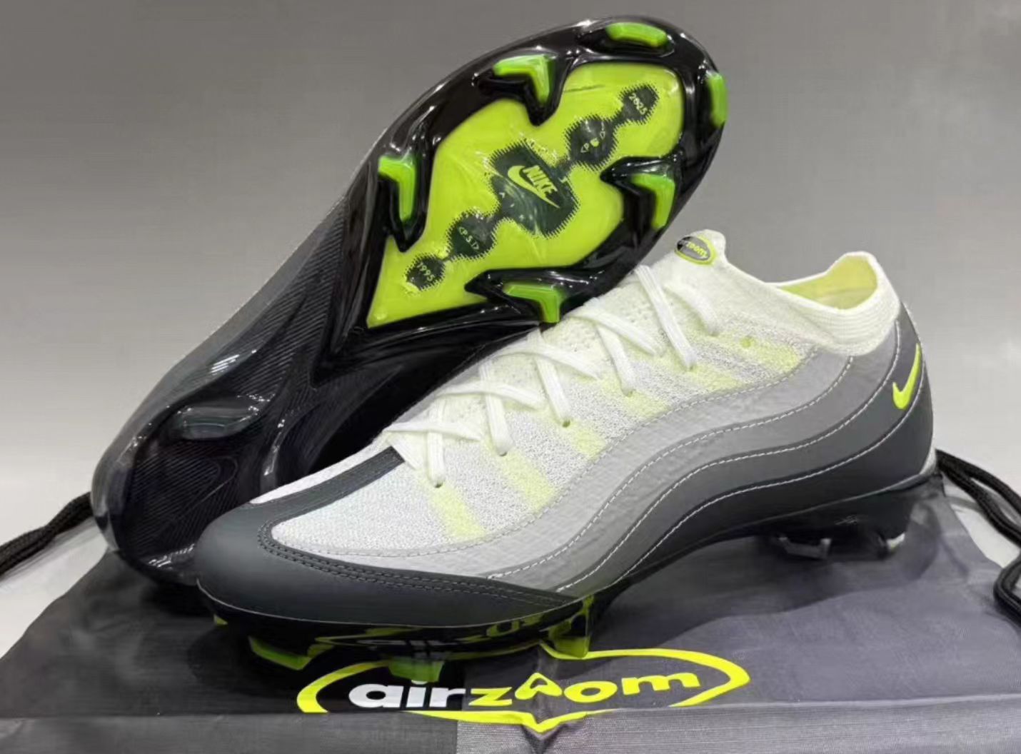 Nike Mercurial Vapor 16 Elite FG "White / Volt / Grey"